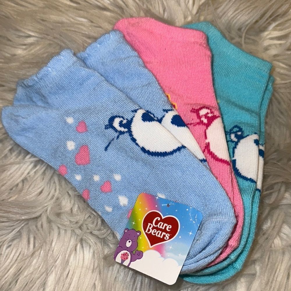 Care Bears Socks Set - Blue, Pink, Teal